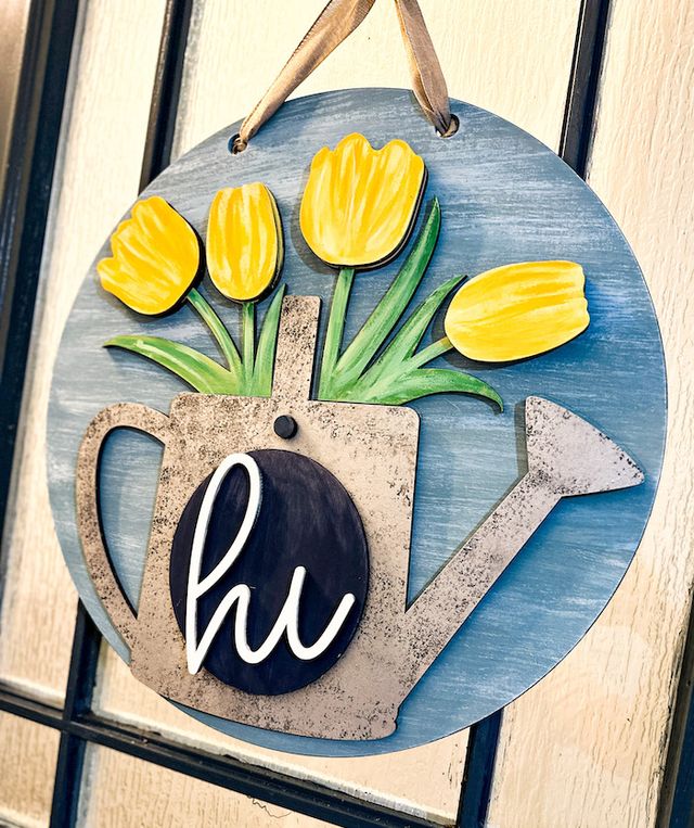 Tulip Watering Can Round