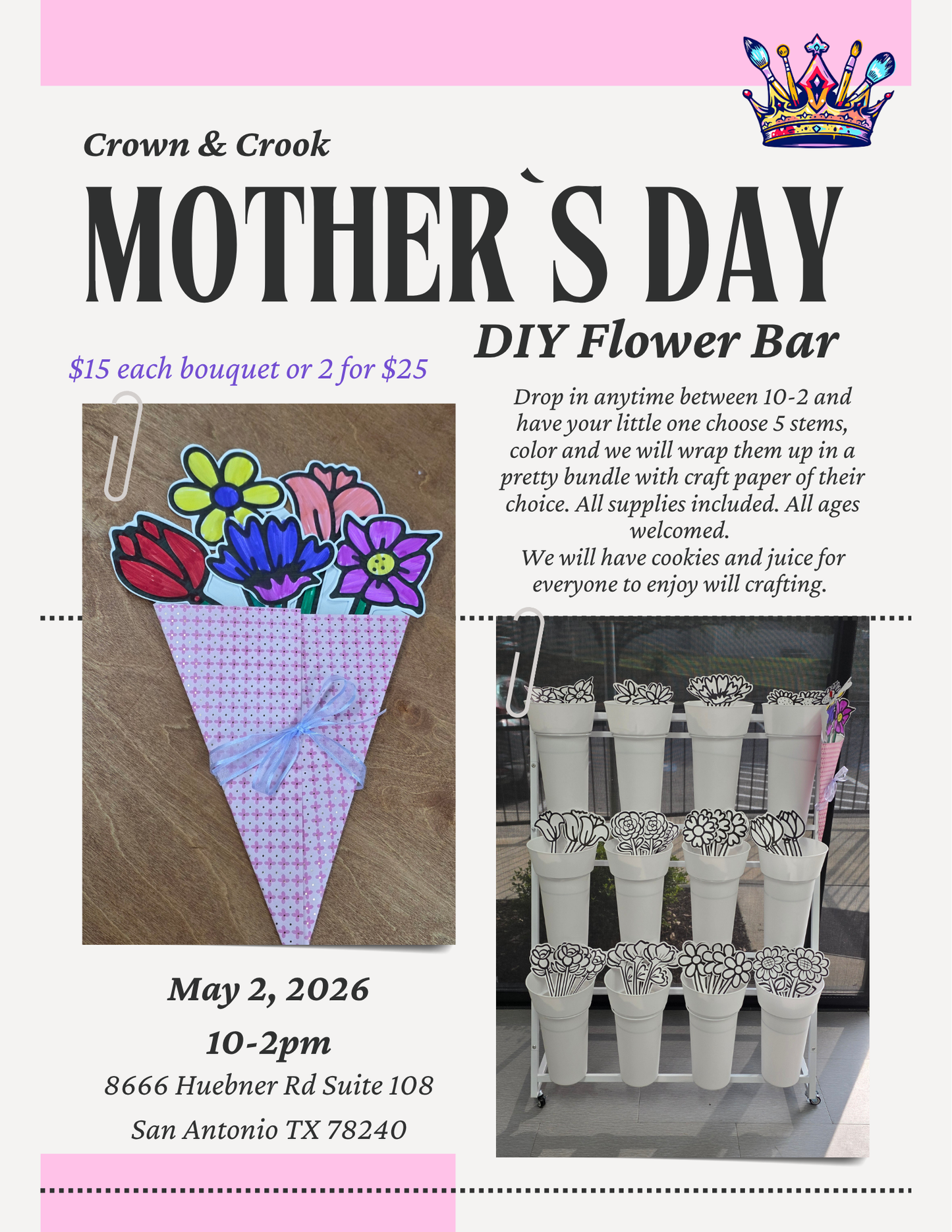 DIY Flower Bar