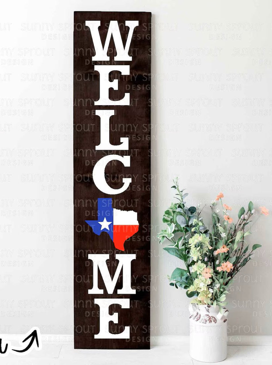 Bandera del estado de Texas de bienvenida
