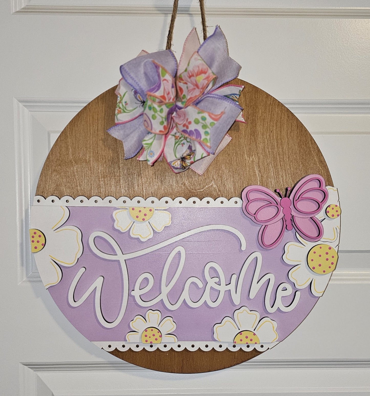 Welcome Butterfly Round