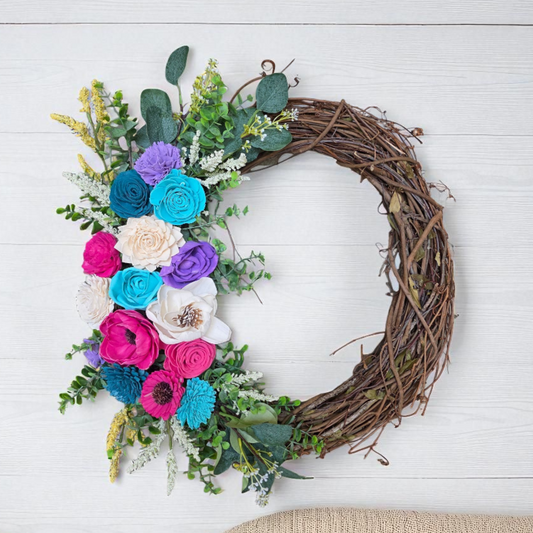 Sola Wood Flower Wreath