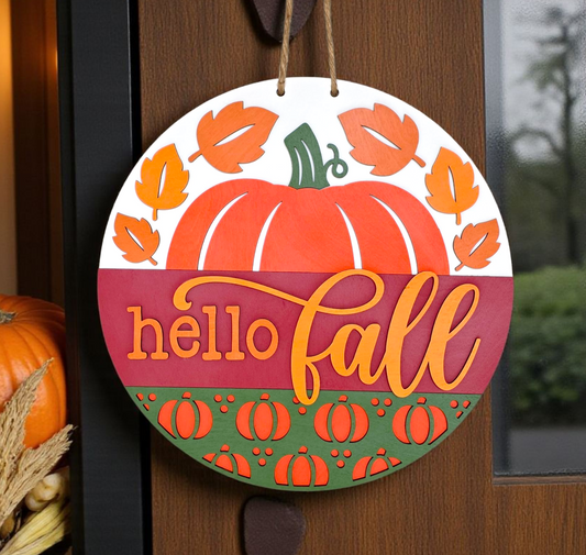 Hello Fall Pumpkin
