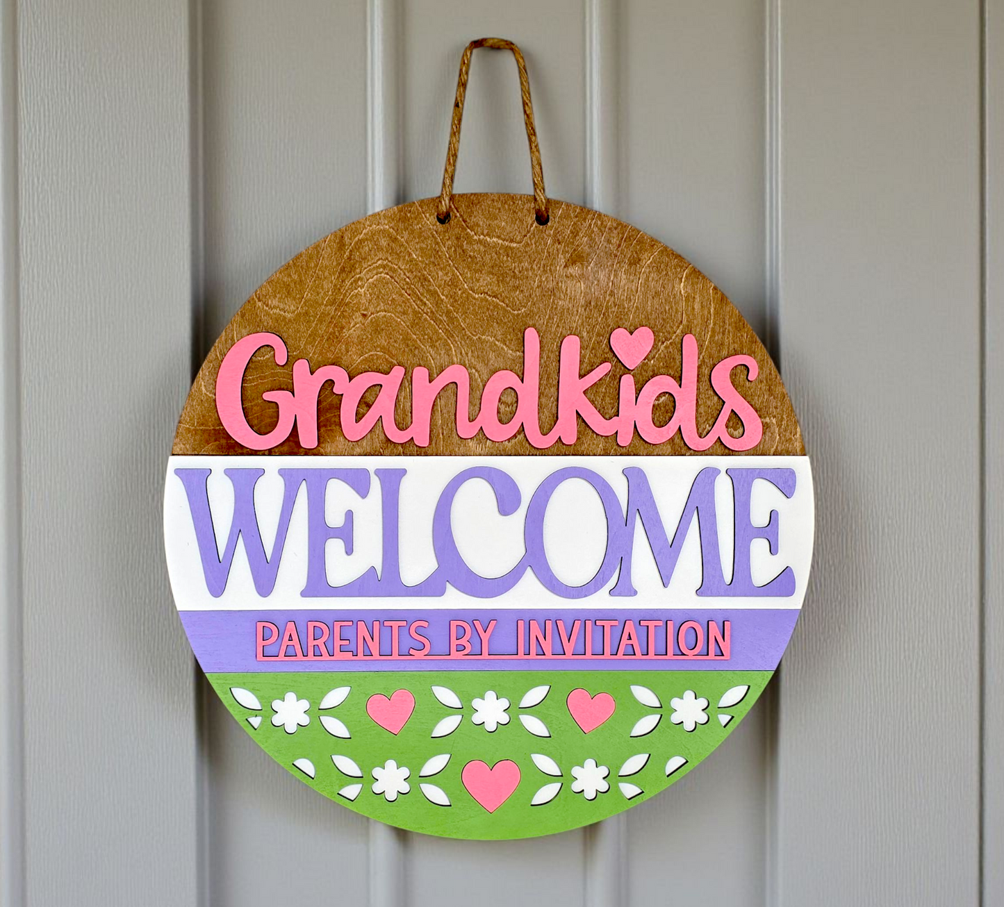 Grandkids Welcome Sign