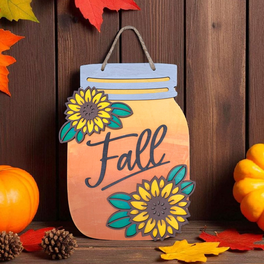 Fall Mason Jar Sign