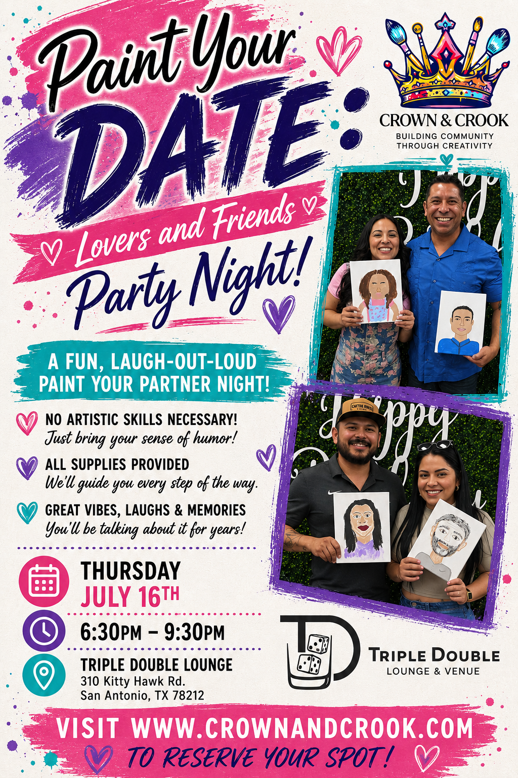 Paint Your Date: Lovers & Friends Party Night