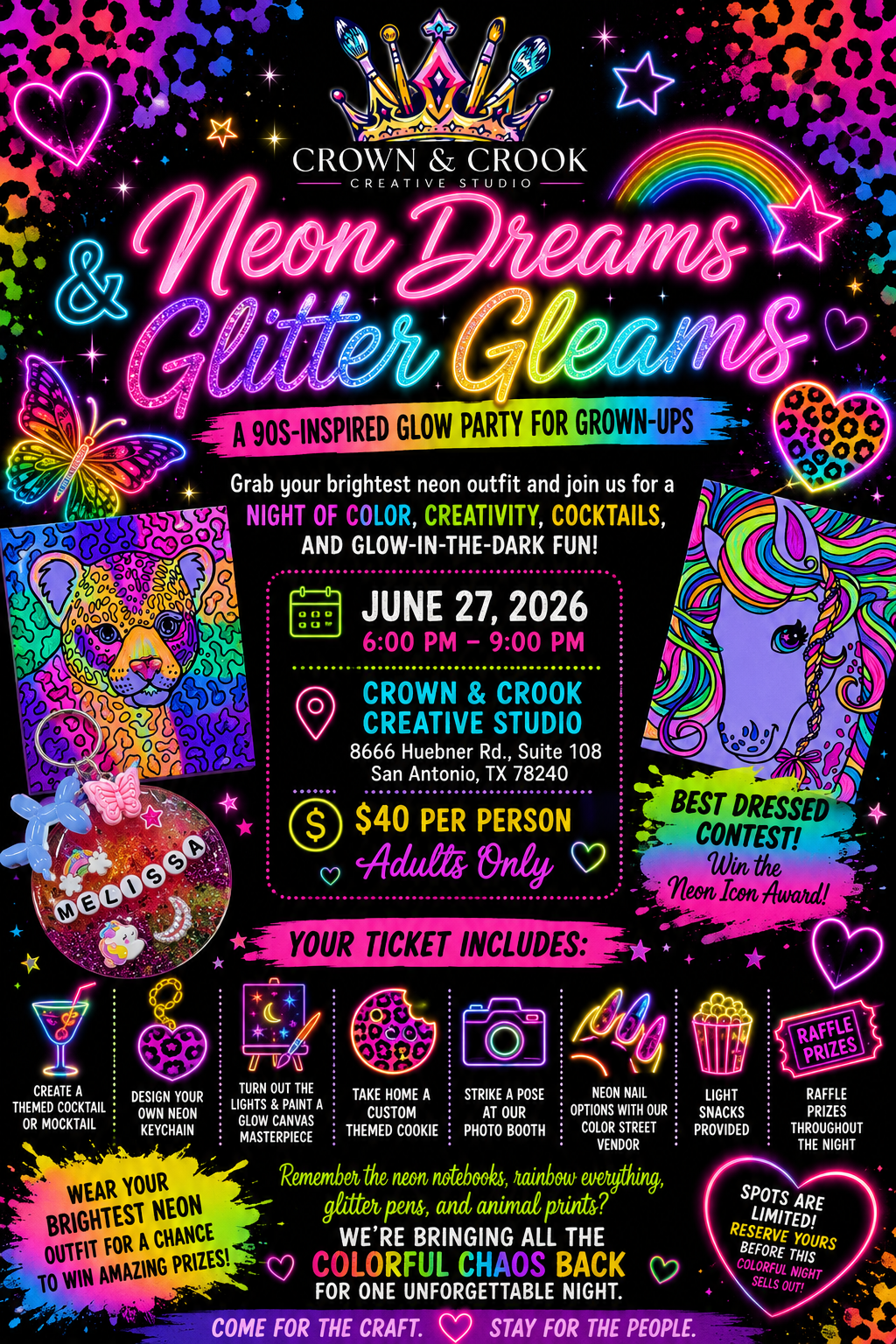 Neon Dreams & Glitter Gleams