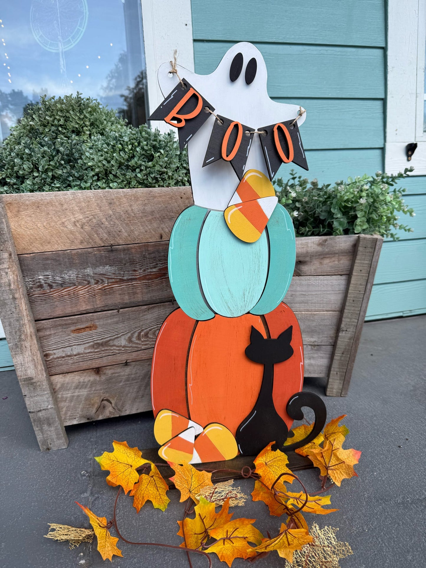 Halloween Stacked Pumpkins