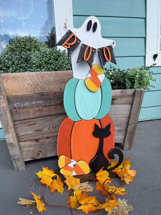 Halloween Stacked Pumpkins