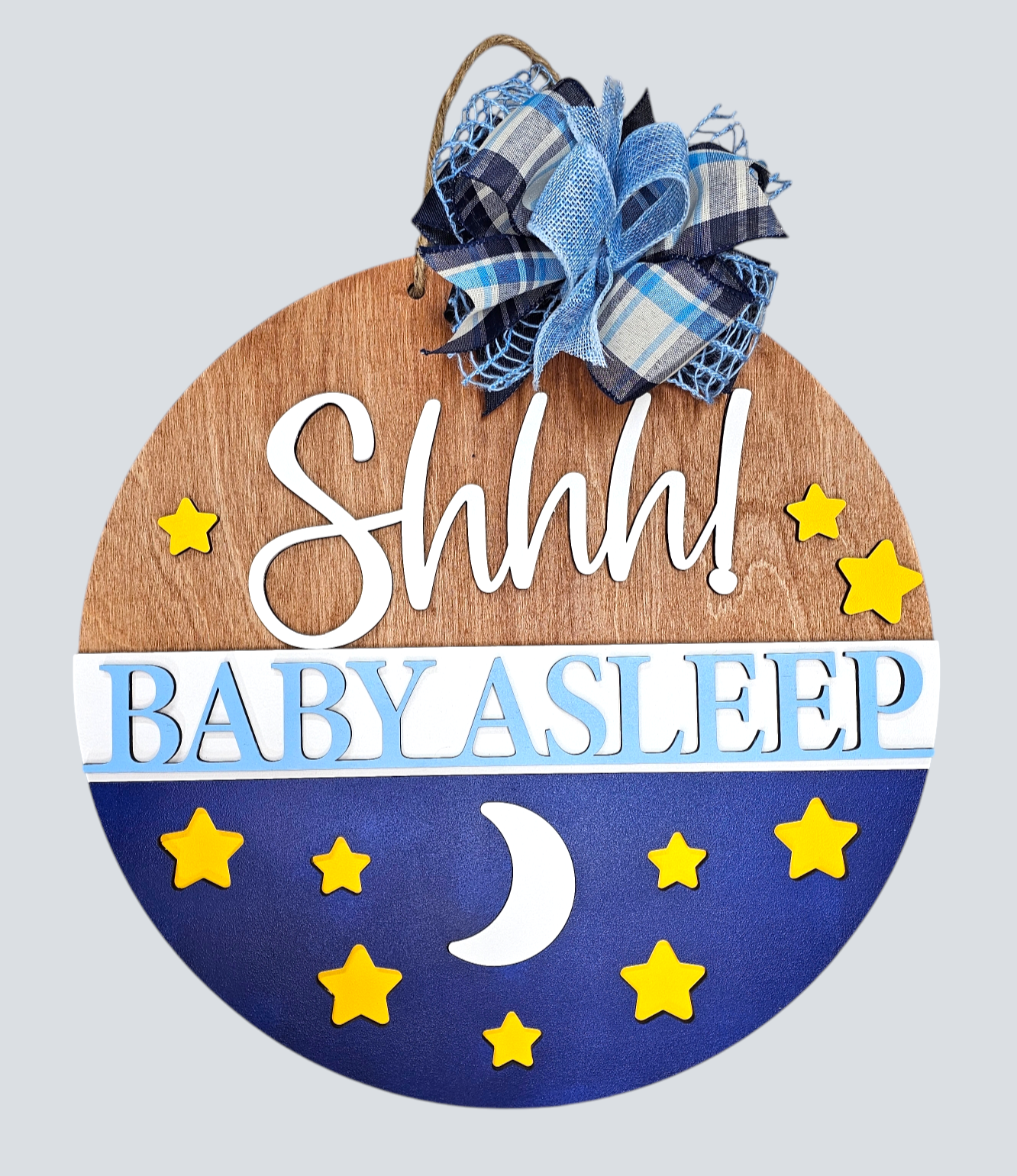Shhh! Baby Asleep Round