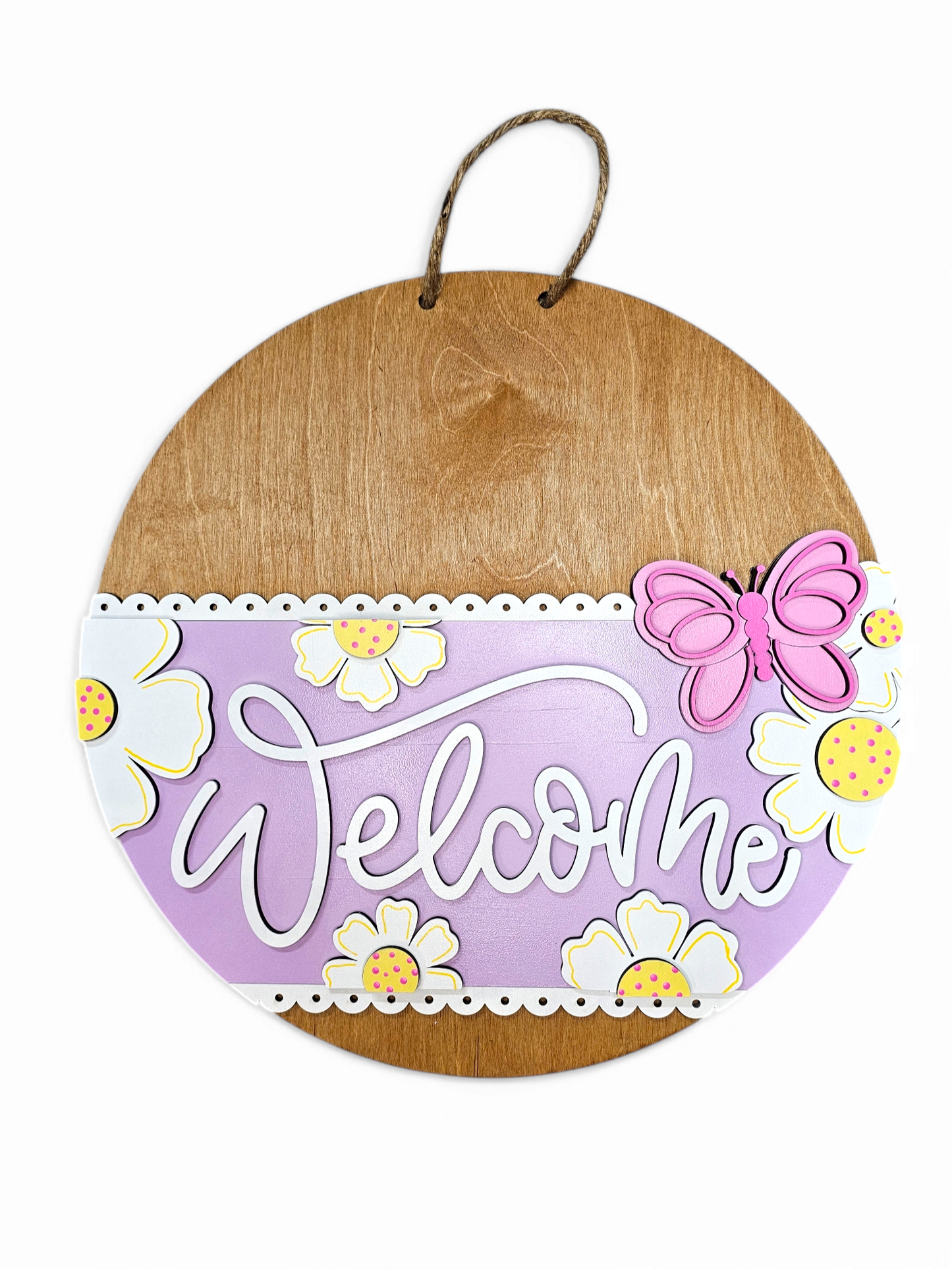 Welcome Butterfly Round