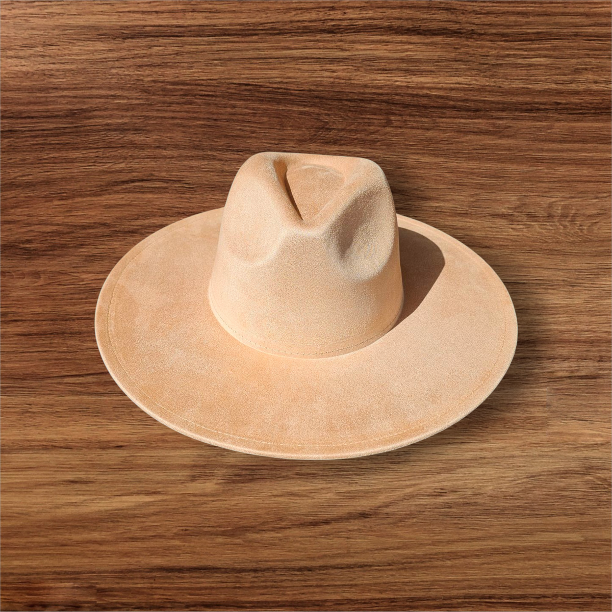 Camel Suede Wide Brim Hat – Crown and Crook
