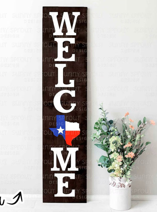 Bandera del estado de Texas de bienvenida