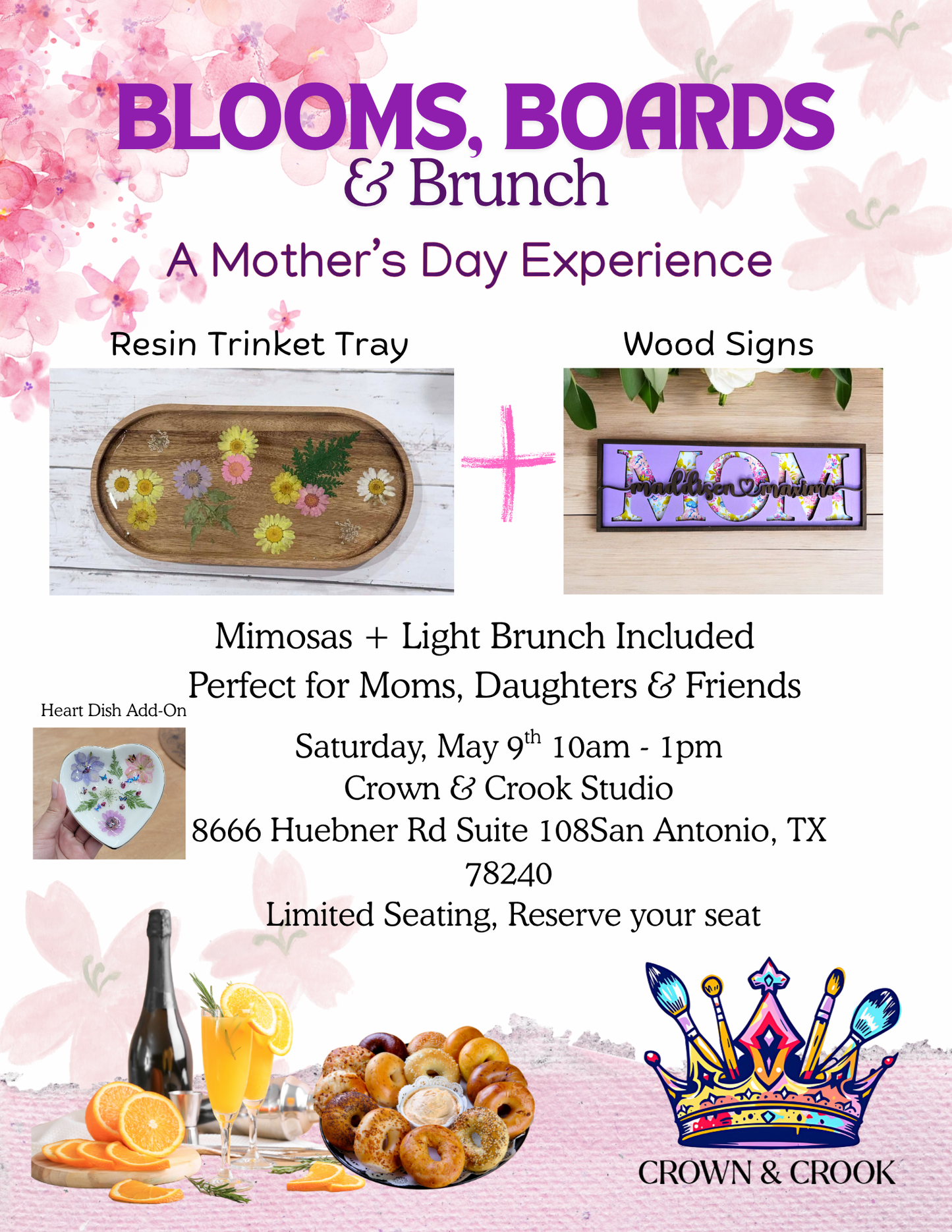Blooms, Boards and Brunch Workshop