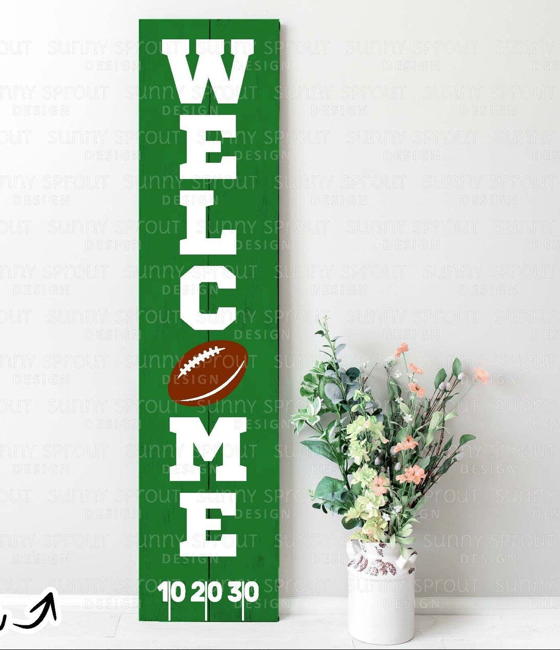 Bienvenido Football Porch Leaner