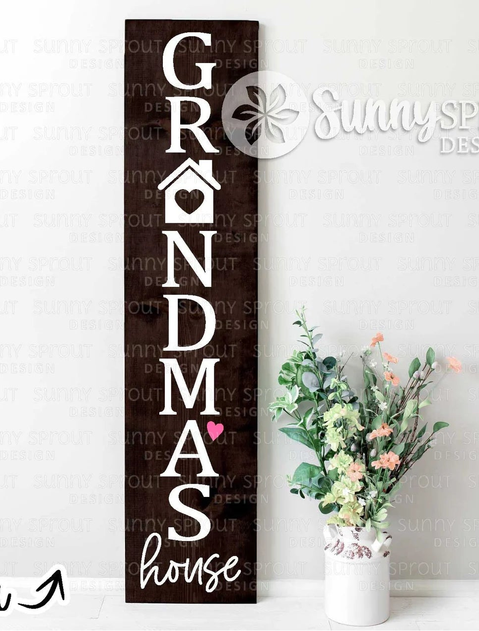 Letrero del porche de la casa de la abuela